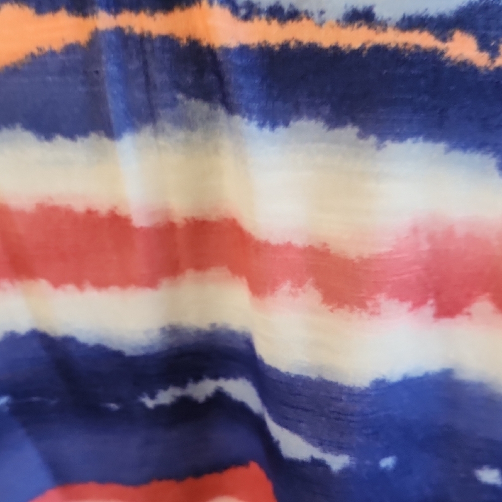 Alfred Dunner Blue and Pink Relaxed Blouse - Picture 2 of 9